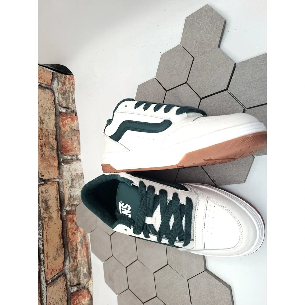 Vans Hylane White Green Men's 11 New Chunky‎ Skate Knu Skool Style Sneakers